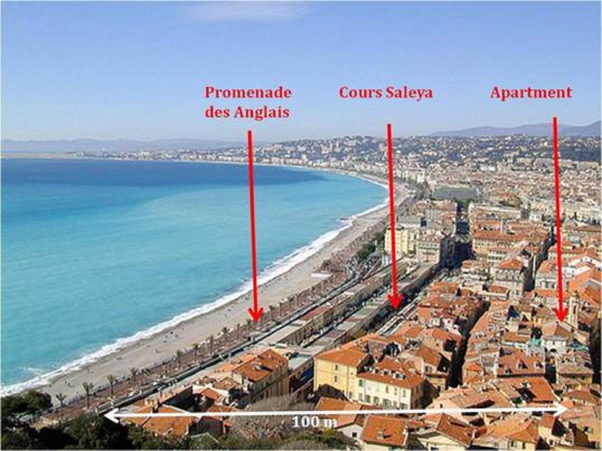 شقة Centrale 2 - F4 Spacieux Et Confortable Au Centre Du Vieux-نيس المظهر الخارجي الصورة